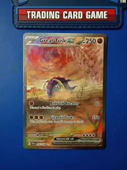 Pokemon TCG Great Tusk ex 246/198 Scarlet & Violet Special Illustration Rare NM - Image 1