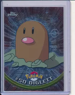 2000 Pokemon Topps Chrome Diglett #50 Series 1 - Image 1