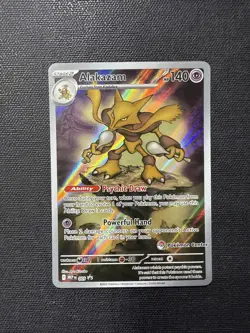 NEW Alakazam 009 Mega Evolution Pokemon Center Stamped Promo NM - Image 1