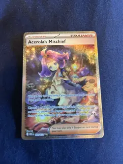 Pokemon TCG Mega Evolutions Acerola’s Mischief SIR 183/132 Near Mint - Image 1