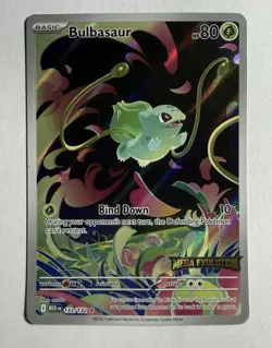 Pokemon Sealed Bulbasaur 133/132 Pokemon TCG Mega Evolution Stamped Promo - Image 1