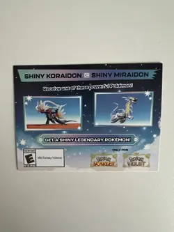 POKEMON SCARLET / VIOLET - SHINY MIRAIDON OR SHINY KORAIDON CODES - Image 2