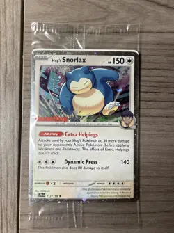 SEALED Hop’s Snorlax GameStop Stamped Promo Journey Together Pokemon TCG - Image 1