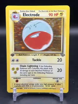 Electrode Holo Rare 1st Edition 2/64 Pokemon Jungle English WOTC NM- - Image 1