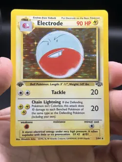 Electrode Holo Rare 1st Edition 2/64 Pokemon Jungle English WOTC NM- - Image 3