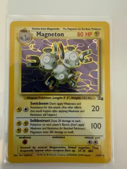 Pokemon 1999 Fossil Magneton Holo 11/62 Near Mint - Image 1