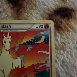 Pokemon TCG Rapidash 8/102 HeartGold & SoulSilver Triumphant Holo Rare LP - Image 3