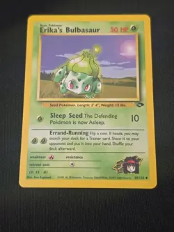 Erika's Bulbasaur 39/132 Gym Challenge Regular WOTC Vintage 2000 Pokemon TCG LP - Image 1