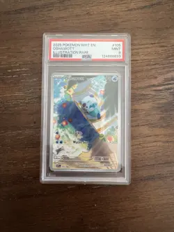 2025 POKEMON WHITE FLARE EN OSHAWOTT ILLUSTRATION RARE #105 MINT 💎 PSA 9 - Image 1