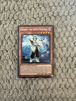 Yu-Gi-Oh! Crowley, the Gifted of Magistus BLMM-EN044, Secret Rare 1st Ed - Image 1