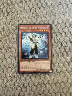 Yu-Gi-Oh! Crowley, the Gifted of Magistus BLMM-EN044, Secret Rare 1st Ed - Image 1