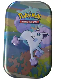 Pokemon Galarian Ponyta Empty Trading Card Game Tin Box - Image 1