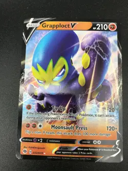 Grapploct V ULTRA RARE 032/073 Champions Path NM Pokemon TCG Card 2020 - Image 1