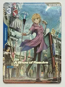 A Show of Resolve (U+) FOIL - Newtype Rising - Gundam Card Game - NM - Image 1
