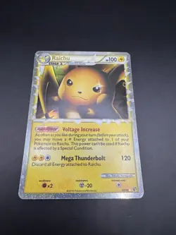 Pokemon TCG Raichu Prime Holo Card HS-Undaunted 83/90 NEAR MINT - Image 2