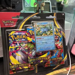 Pokemon Trading Card Game: Mega Evolution Three-Booster Blister-Golduck - Image 1