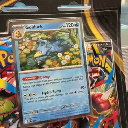 Pokemon Trading Card Game: Mega Evolution Three-Booster Blister-Golduck - Image 2