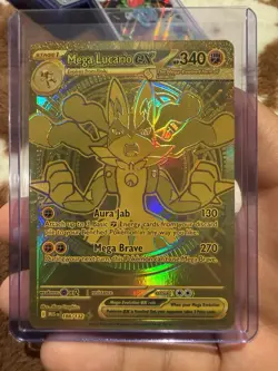 Mega Lucario EX MEG 188/132 Secret Rare Pokemon Card PSA10 Candidate - Image 1