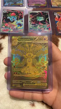 Mega Lucario EX MEG 188/132 Secret Rare Pokemon Card PSA10 Candidate - Image 2