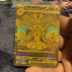 Mega Lucario EX MEG 188/132 Secret Rare Pokemon Card PSA10 Candidate - Image 4