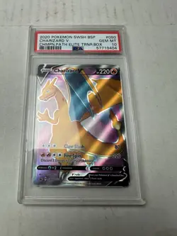 Charizard V SWSH050 Champion's Path Promo Pokemon Card PSA 10 Gem Mint - Image 1