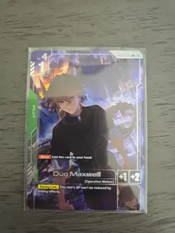 Gundam Card Game Duo Maxwell GD01-090 R+ Foil Alternate Art Alt Newtype Rising - Image 1