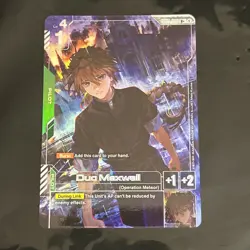Gundam Card Game Duo Maxwell GD01-090 R+ Foil Alternate Art Alt Newtype Rising - Image 1