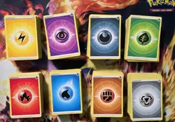 Lot Of 120 Pokemon TCG Basic Energy Card Cards (15 of Each Type) - Image 1