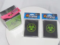 Iconic Biohazard LEGION MAT DECK PROTECTORS CARD SLEEVES AND DECK BOX mtg - Image 1