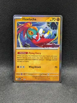 HAWLUCHA SVP 007 Scarlet & Violet Prerelease Promo Holo Rare Pokemon Card NM - Image 1