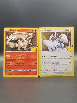 Pokemon | 10 Card Lot | Celebrations | ZamazentaV, Groudon, Lugia, Dialga, Ho-oh - Image 4