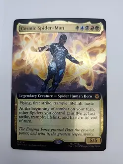 Cosmic Spider-Man (Extended Art FOIL) Marvel's Spider-Man MTG - NM/M - Image 1