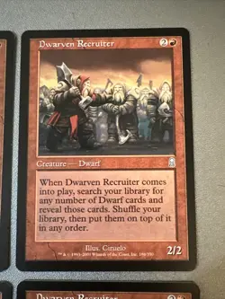 Dwarven Recruiter X4 Odyssey Ex Condition See Pics Front/back - Image 3