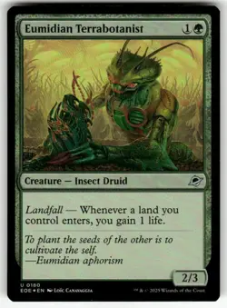 EUMIDIAN TERRABOTANIST U MAGIC THE GATHERING MTG EDGE OF ETERNITIES 180 FOIL NM - Image 1