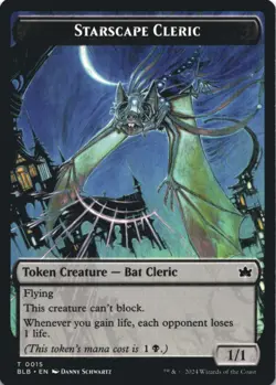 MTG Starscape Cleric Token Normal NM Bloomburrow Magic 15 - Image 1