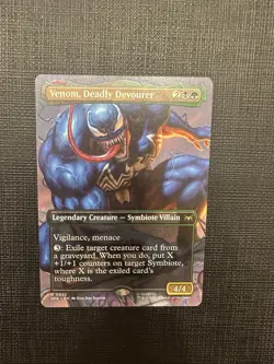 Venom, Deadly Devourer Borderless Marvel's Spider-Man: Eternal-Legal Regular NM - Image 1