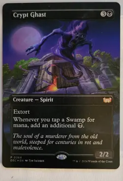 FOIL Crypt Ghast Borderless Duskmourn Promo MTG DSK DSC 0368 - Image 1