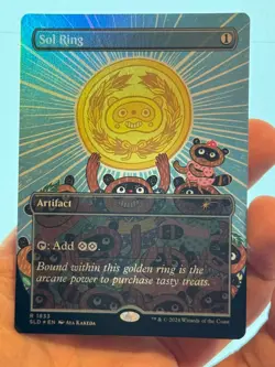 1X FOIL Sol Ring BORDERLESS MINT MTG Magic Secret Lair Commander 20 Ways Tanuki - Image 2
