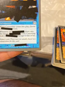 MTG UNGLUED Censorship NEVER PLAYED Nm - Image 4