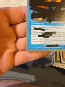 MTG UNGLUED Censorship NEVER PLAYED Nm - Image 5