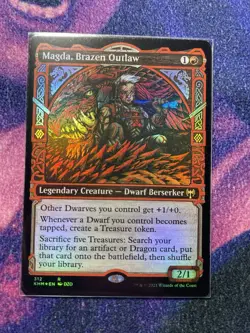 Magda, Brazen Outlaw (Showcase) Kaldheim Foil NM - Image 1