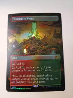 Thornspire Verge (Borderless) Duskmourn: House of Horror Foil - Image 1