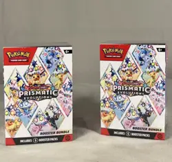 Lot of 2 Pokemon TCG Scarlet & Violet Prismatic Evolutions Booster Bundle Sealed - Image 1