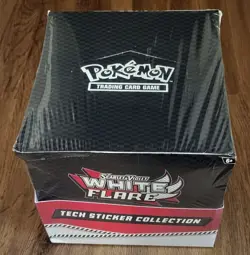 Lot of 12 - Pokemon S&V White Flare Tech Sticker Collection Display Box - Sealed - Image 1