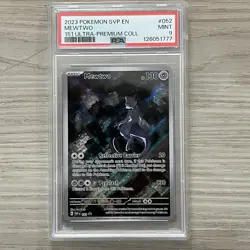 PSA 9 Mewtwo 2023 Pokemon SVP EN-SV Black Star Promo 151 Ultra-Premium Coll #052 - Image 1