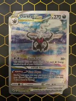 Pokemon Crown Zenith Darkrai VSTAR GG50/GG70 Alt Art Full Art Galarian Gallery - Image 1