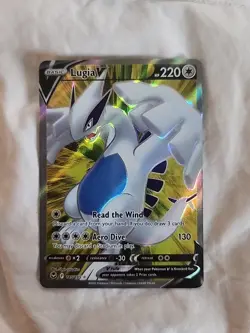 Pokemon TCG Lugia V Sword & Shield Silver Tempest 185/195 Holo Ultra Rare Fresh - Image 1