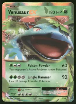 Venusaur EX 1/108 Ultra Rare Holo NM Pokemon XY - Evolutions - Image 1