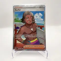 Surfer 235/191 Full Art Holo Trainer Ultra Rare Pokemon TCG Surging Sparks NM - Image 1