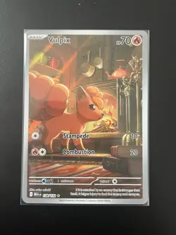 Pokemon Mega Evolution Vulpix IR 138/132 NM Pack Fresh English - In Hand - Image 3